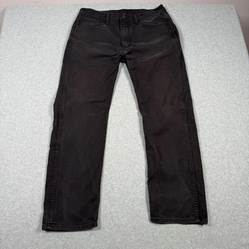 Levis Workwear Fit Mens 36x30 Charcoal Black Stretch Utility Pants Grunge Punk